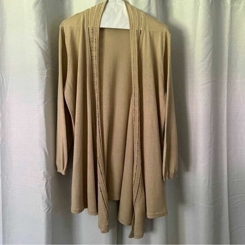 Anne Klein Shawl Collar Light Sweater